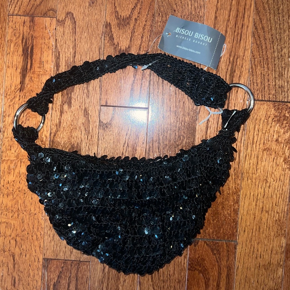 Y2K Black Sequin Mini Bag